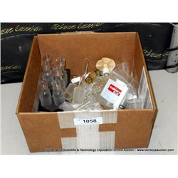 BOX: MISCELLANEOUS GLASS STOPPERS