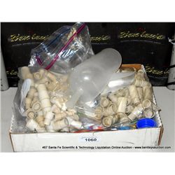 TRAY: MISCELLANEOUS LABWARE-STOPPERS, SEPTAS