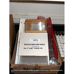 BOX: MISCELLANEOUS GLASS PIPETTES
