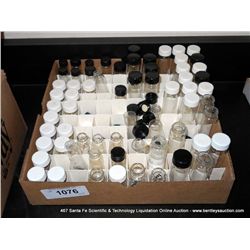 BOX: GLASS VIAL'S W/ CAPS