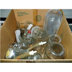 BOX: MISCELLANEOUS LAB GLASSWARE