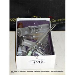 BOX: MISCELLANEOUS PYREX LAB GLASSWARE