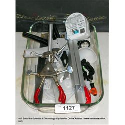 GLASS PAN: MISCELLANEOUS CLAMPS, TOOLS