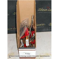 BOX: MISCELLANEOUS LAB HARDWARE-CLAMPS