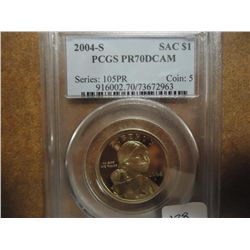 2004-S SACAGAWEA DOLLAR PCGS PR70 DCAM