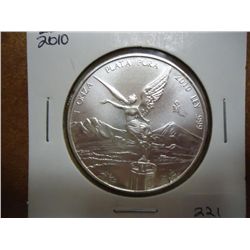 2010 MEXICO 1 OZ. SILVER LIBERTAD  (UNC)