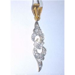 1.780g Pendant Made in 18kt 1.716g Gold, 0.32 Ctw Diamond