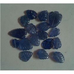 Natural African Tanzanite Loose 18.85 Ctw Leaf Shape Stones