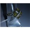 Image 4 : 3.520g Ring of Peridot and CZ Sterling 925 Silver
