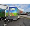 Image 1 : 2014 Covered Wagon 7' x 14' x 6'  V-Nose S/A Enclosed Trlr. W/Ramp & Side Door