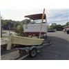 Image 2 : 1978 Thurderbird 8' Molded Plastic Sailboat w/Main, Tiller, Centerboard, & Karovan S/A Trlr. (Reg. O