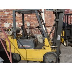 Cat 50 5K Lb. Capacity LP Forklift w/Triple Mast, Sideshift Capable, No Forks, Shows 9644 Hrs. (No T