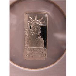 1985 Statue of Liberty Collector .999 silver bar