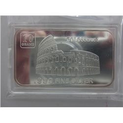 .999 Fine Silver "Coliseum" collector bar