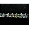Image 1 : Ladies' multi gemstone & diamond bracelet