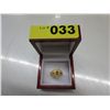 Image 2 : Fancy orange quartz & diamond ring - 2 diamonds