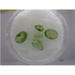 Gem Jar: 5 assorted cut Peridot