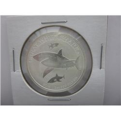 2014 .999 Silver -Great White Shark collector coin