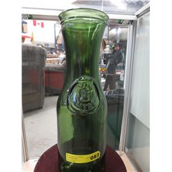 Giant decorative green wine carafe