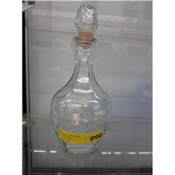 Jack Daniel's logo'd glass decanter