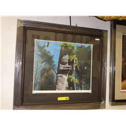Framed print by Ed Zack "Haida Pole"