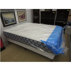NEW - Queen sized mattress & box spring frame
