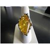 Image 1 : Golden Reconstituted Amber Ring