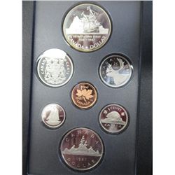 1987 Royal CDN Mint Boxed Silver Proof Coin Set