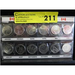 Canada 1999 - 12 Quarter set