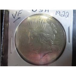 1922 American $1.00 Silver Peace Dollar