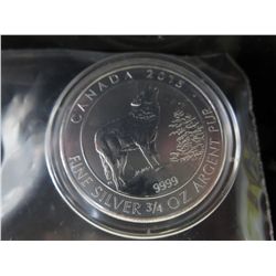 2015 Canada Howling Wolf $2.00 coin