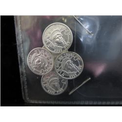 5 x Statue of Liberty Silver Rounds
