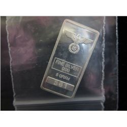 Silver Bar, 5 grams of .999 silver