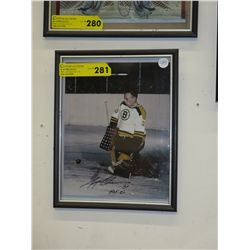 Autographed photo of Gerry Cheevers