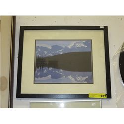 Photographic mountain print