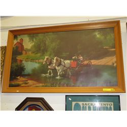 Large vintage framed print by Paul Detlefsen