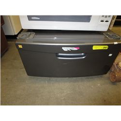 Grey laundry podium drawer