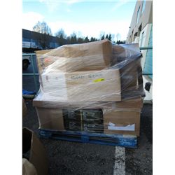 Skid of storage locker items