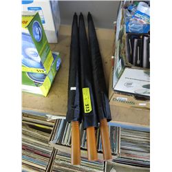 3 New black umbrellas