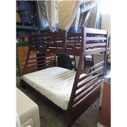 NEW bunk bed, wood finish