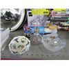Image 1 : 6 China, crystal & silver plate items