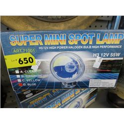 New automotive H3 halogen bulbs - blue