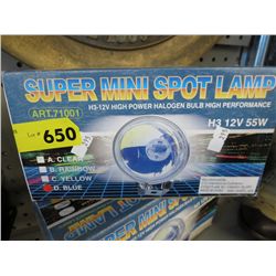 New automotive H3 halogen bulbs - blue