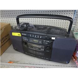 Sharp cassette boom box