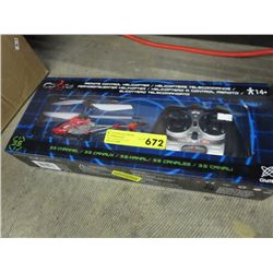 R/C helicopter, in box. Red