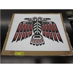 Signed silk screen by Clarence Mills '97