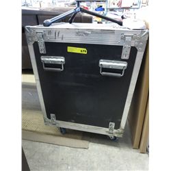 Equipment case on casters