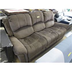 NEW-Double reclining microfiber sofa