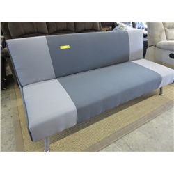 NEW- futon sofa-couch, grey on grey