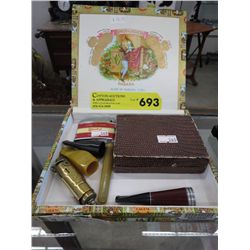 Collection of vintage smoking items